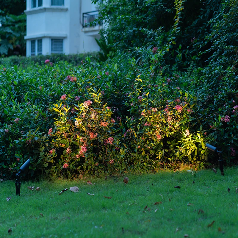 IP65 водонепроницаемая наружная светодиодная садовая литая алюминиевая стойка с шипами для газона