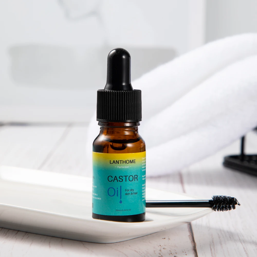 Private Label Longer Eyelashes Eyebrows And Hair Organic Vitamin E Castor Oil