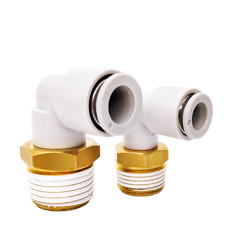 Пневматические Фитинги серии KQ2L SMC типа «папа», соединитель из меди, фитинги для труб, угловой штуцер для газовой трубы