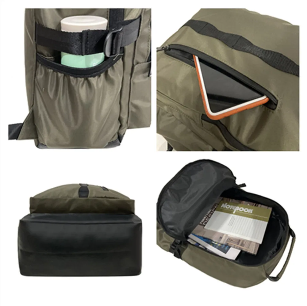 2024 Hot Selling Cool Dark Green Useful Utility Kids Schoolbag Children Schoolbag Backpack Book-bag for School Work Office