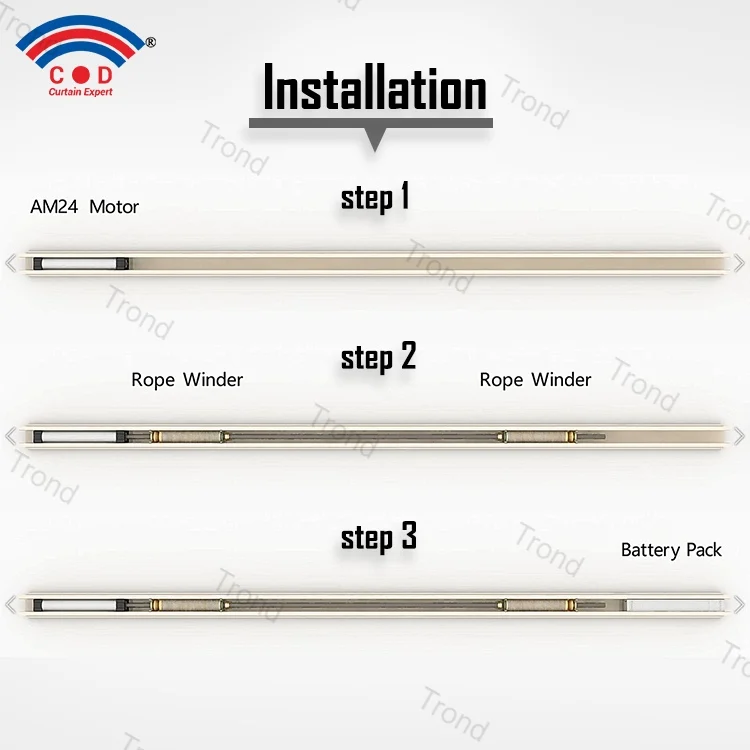 AOK 24 mm AM24-08/34-II-H Mechanical Limit Constant Speed With Quiet Design and Rechargeable Battery Smart Venetian Blinds Motor