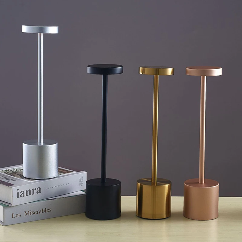 LED Night Lights New Modern Table Lamp for Living Room Bedroom Decor Lamp Home Decoration Portable Rechargeable Iron Cute Small