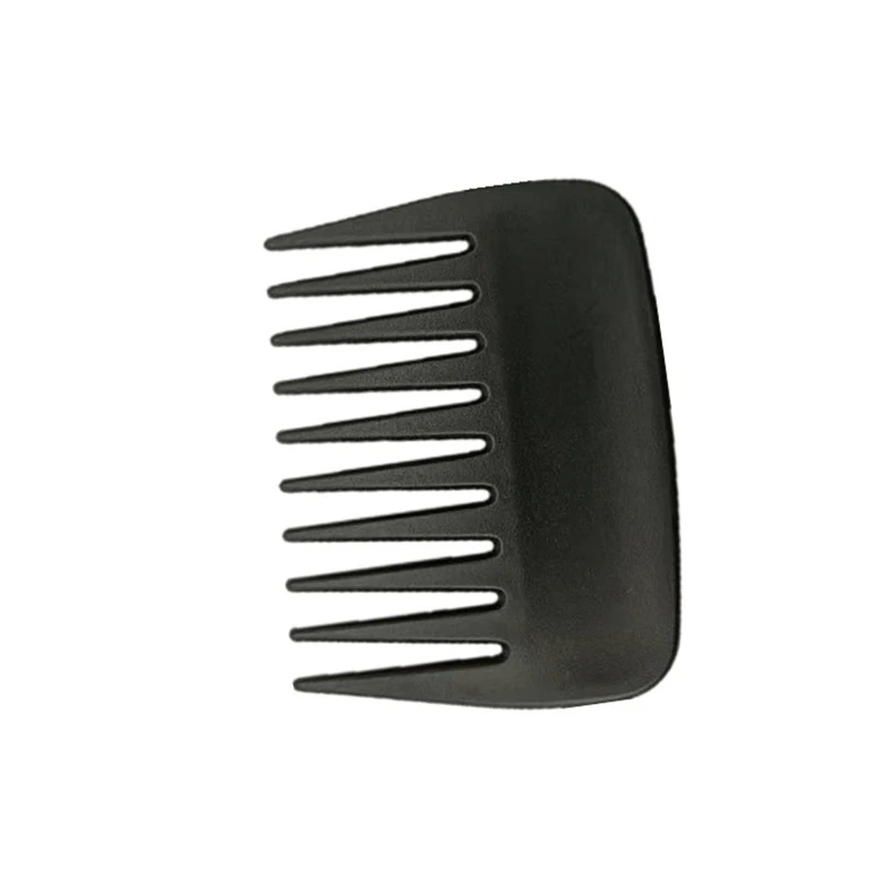 Hot Selling Customized Logo Pocket Plastic Comb Super Wide Tooth Comb Beard Comb Small Black Hair Brush Hair Styling Tool