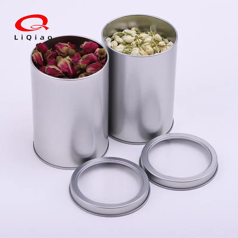 Manufacturers Customizable Embossing Flat Cover Tea Gift jar Tinplate Box Metal Packaging Coffee Bean Tin Can