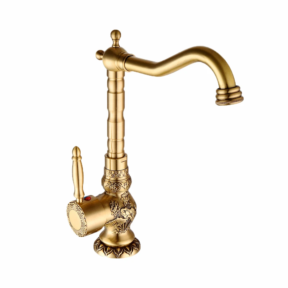 Classic Antique Faucet Bathroom Sink Faucets Cold And Hot Water Tap Basin Mixer Faucet
