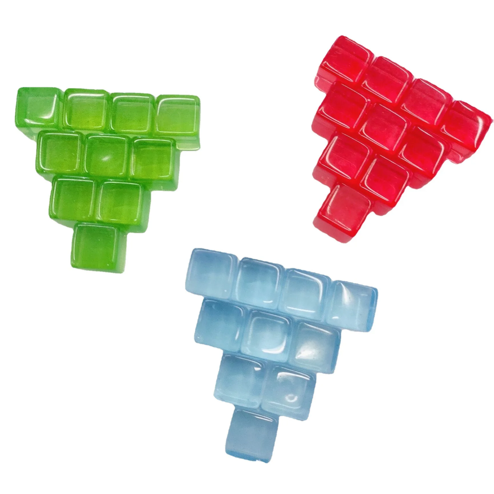 16mm smooth transparent square blank dice flat small square board game toy accessories cube cube accessories wholesale