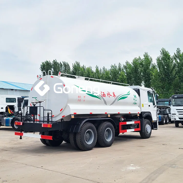 volume capacity 20m3 25m3 used sinotruk howo 6x4 water tank truck in china for sale