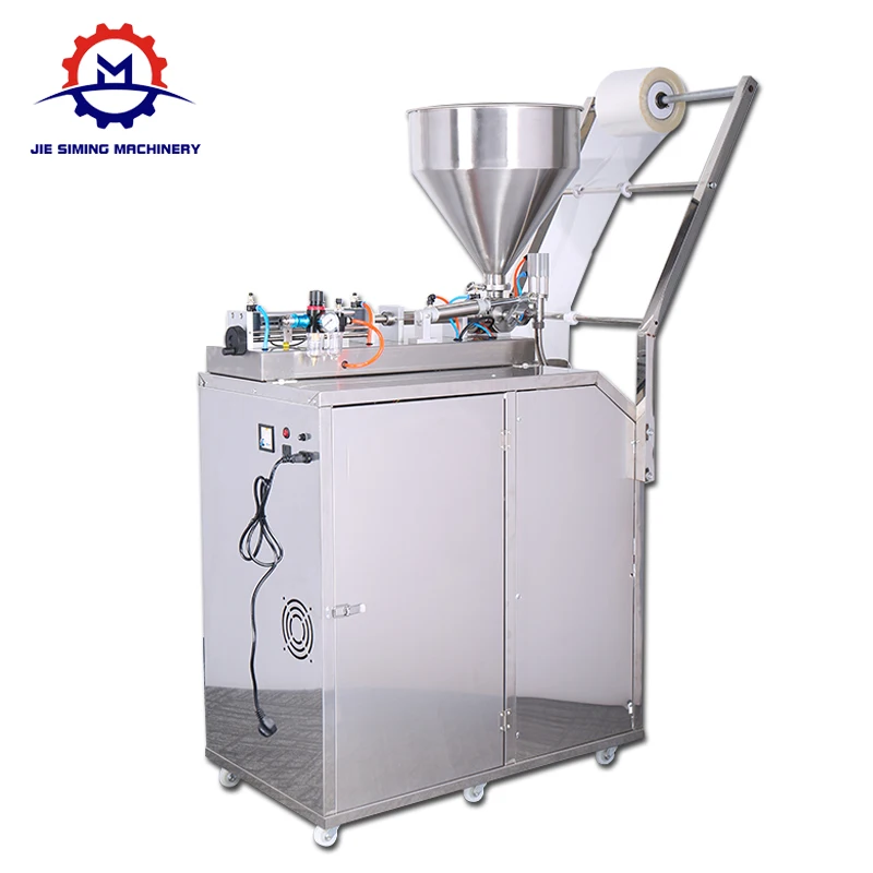 Automatic three-side sealing filling machine sachet water milk honey beverage paste filling machine liquid packaging machine