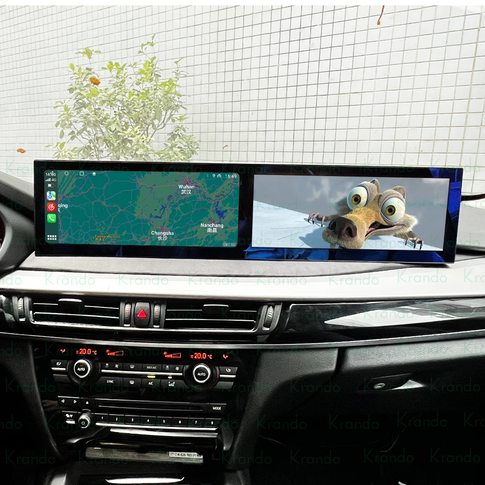 Krando 24.6' Car Navigation For BMW X5 X6 F15 F16 2013 - 2017 Android Autoradio Screen Wireless Carplay Multimedia Head Unit