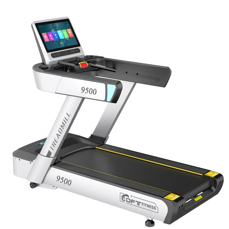 2021 good quality durable DFT-9500 gym use LCD touch screen commercial treadmill running machine