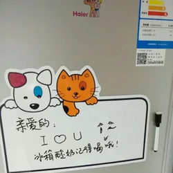Promotional custom style soft pvc creative fridge magnet writing board magnetic message boards with erasable marker
