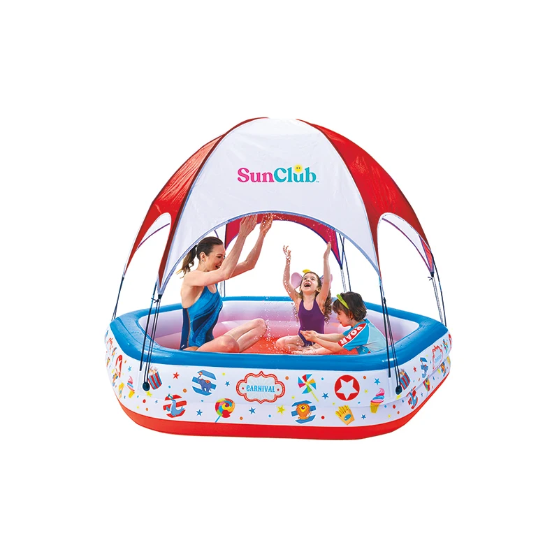 B02 J jilong 51124 large Circus Tent Pool inflatable summer sunshade swimming pool accessories portable ice bath tub cold plunge