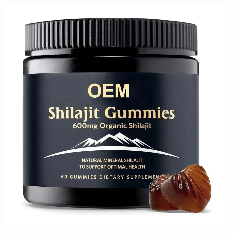 OEM Pure Shilajit Extract Gummies Himalayan Organic Shilajit Resin Gummies for Energy Support and Brain Memory Shilajit Gummies