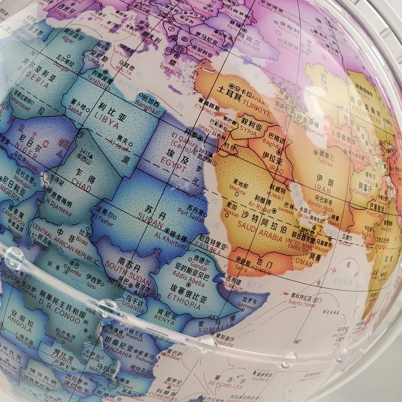 Wellfun Clear Earth Gest Gift Drawing Stand Education Relief Self Spinning Large Map Movelty Gifts Globe Earth Globe Decor Globe