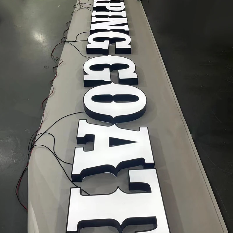 Energy saving cost effective led light letter custom 3d metal logo sign advertising letter 3d led alphabet logo letter