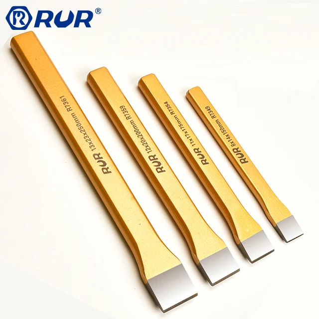 Woodworking hand tools flat hexagonal shank masonry stone stoning cold chisel
