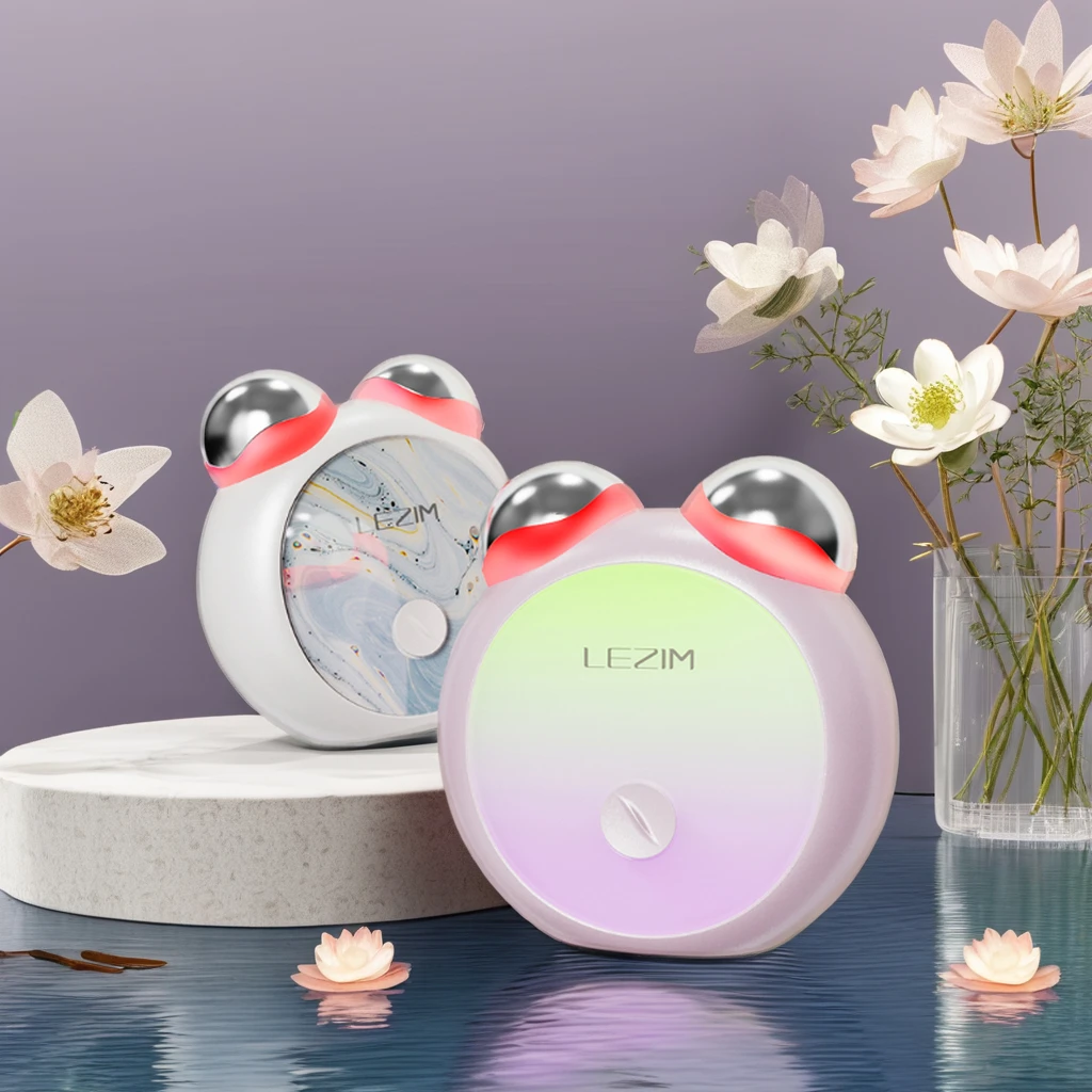 New beauty 2024 7 in 1 portable gold facial skin tightening microcurrent v face and neck lifting device