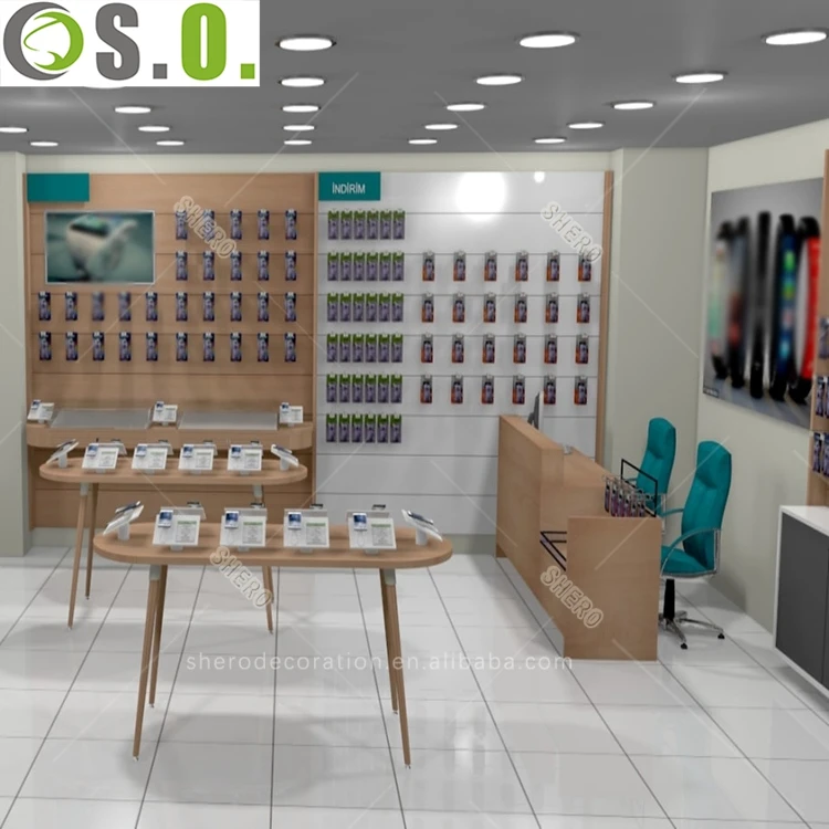 Китайский поставщик, витрина для мобильного телефона с дизайном интерьера магазина сотовых телефонов