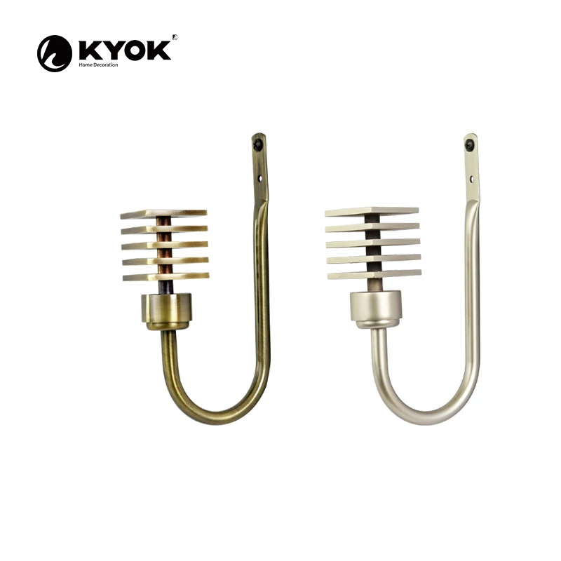 KYOK Fashionable design Multilayer square shape curtain rod hook accessories for interior decoration