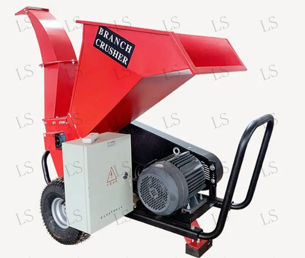 Branch crushing Mobile diesel high-power pulverizer Branch less than 10cm Electric diesel branch crusher