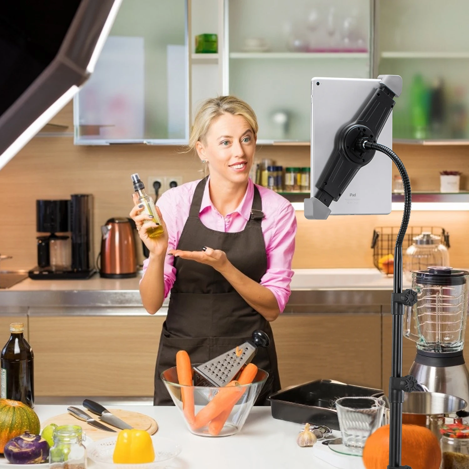 Amazon hot sale laptop tablet tripod floor stand for ipad mini 7 14.5inch