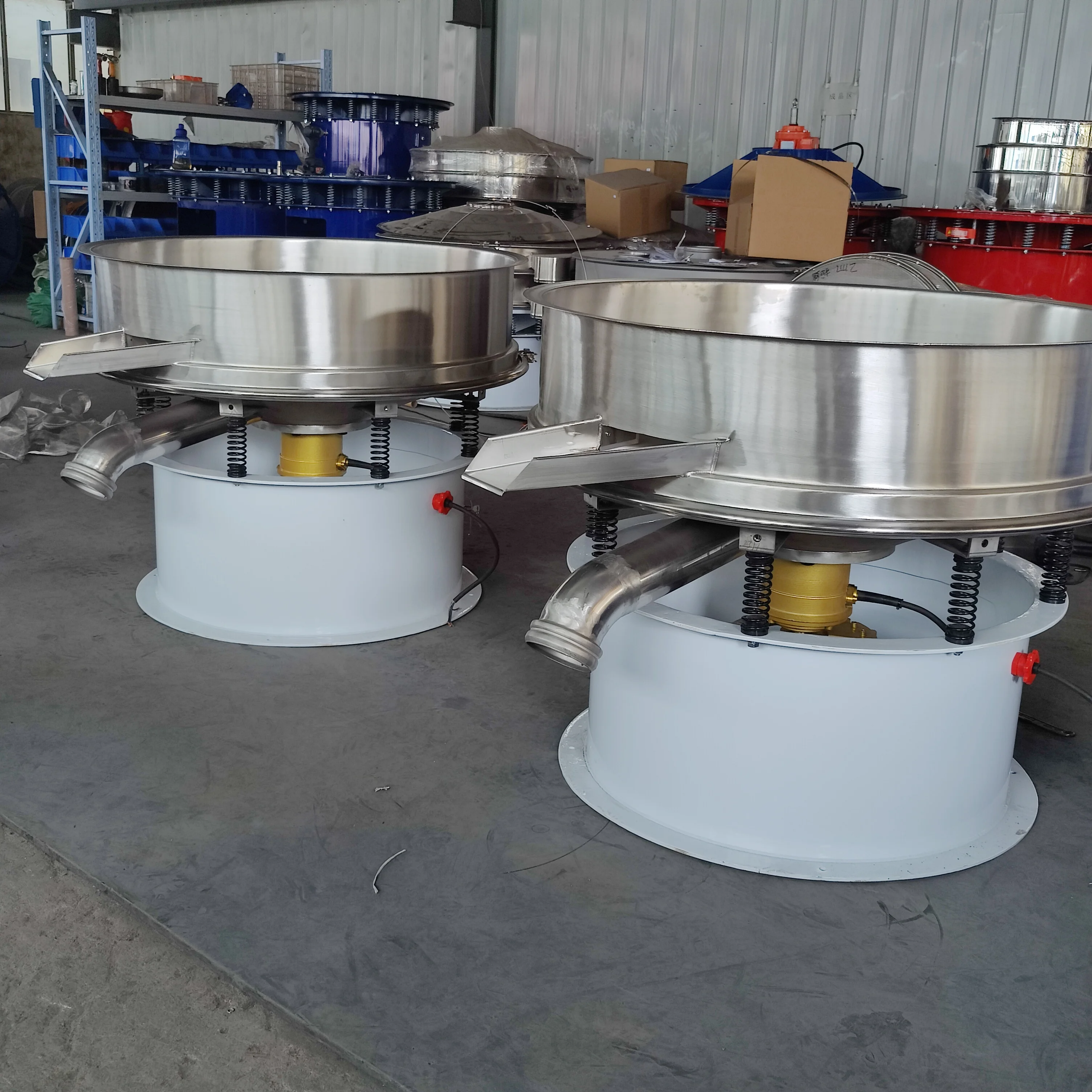 mobile powder sugar gold sand round vibrating screen  2yk1548