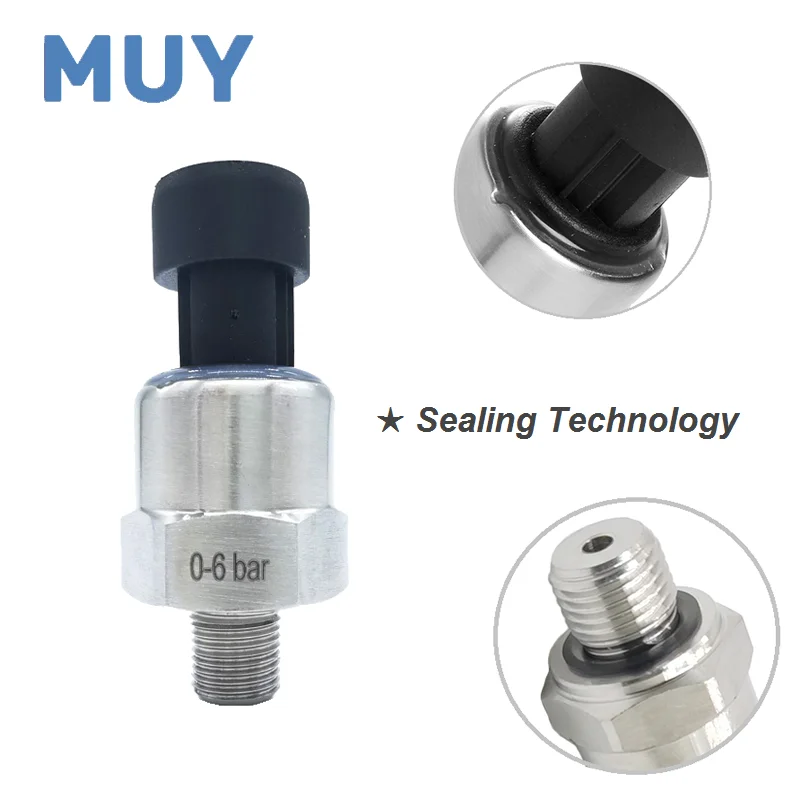 High Quality Thread Stainless steel Pressure Sensor DC5V 12V G1/4 NTP1/8  for non-corrosive gas liquid pressure transmitters