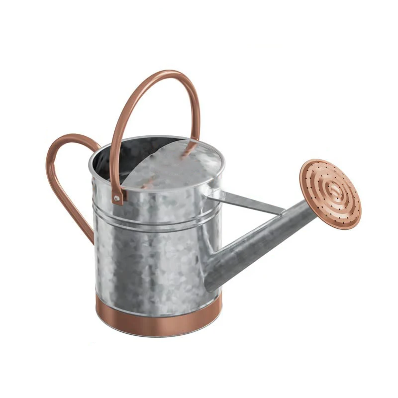 Modern large capacity metal watering cans Wholesale customized green and white watering can