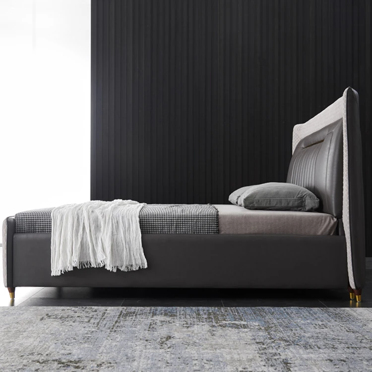 CH8832 new design bedroom set modern luxury ottoman bed set wood hotel beds with storage