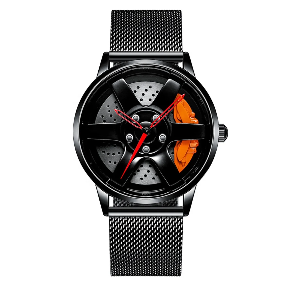 OEM Luxury Skeleton Sport  Car Steering Wheel Man Wrist Watches