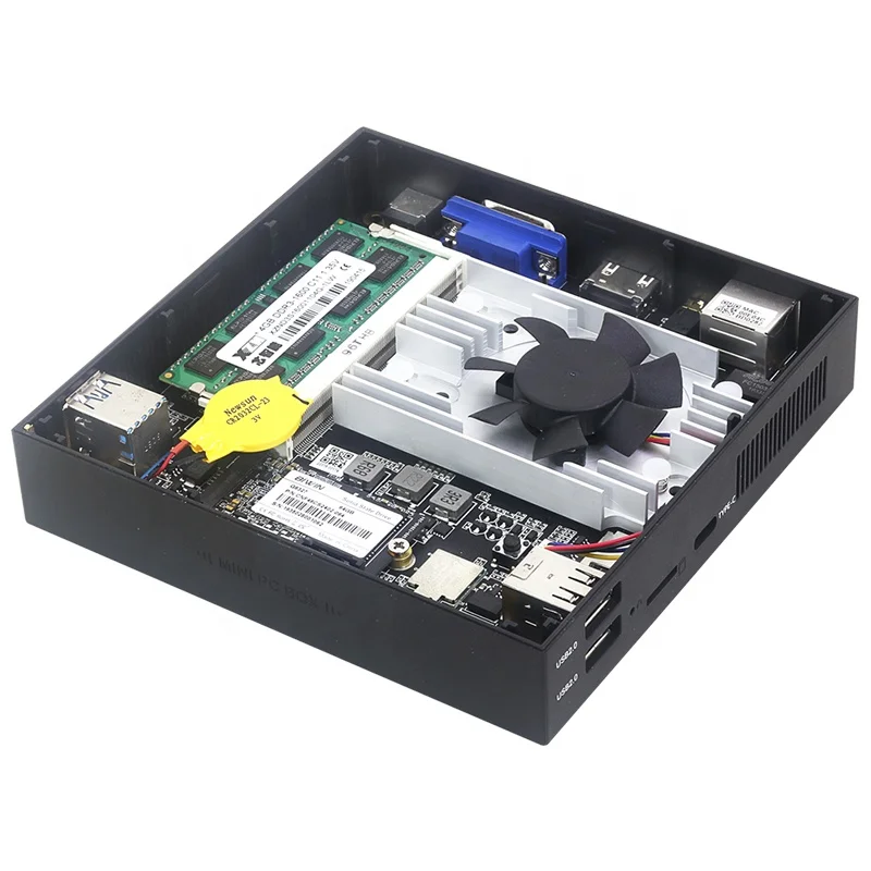 Mini PC J3455 Quad-core 8GB DDR3L 512GB M.2 SSD 2.4/5.0G WiFi Blue-tooth4.0 VGA 4K 4*USB Type-C