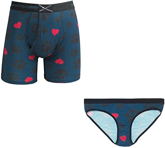 China manufacturer customized couples Underwear cotton soft underwear couple underwear set