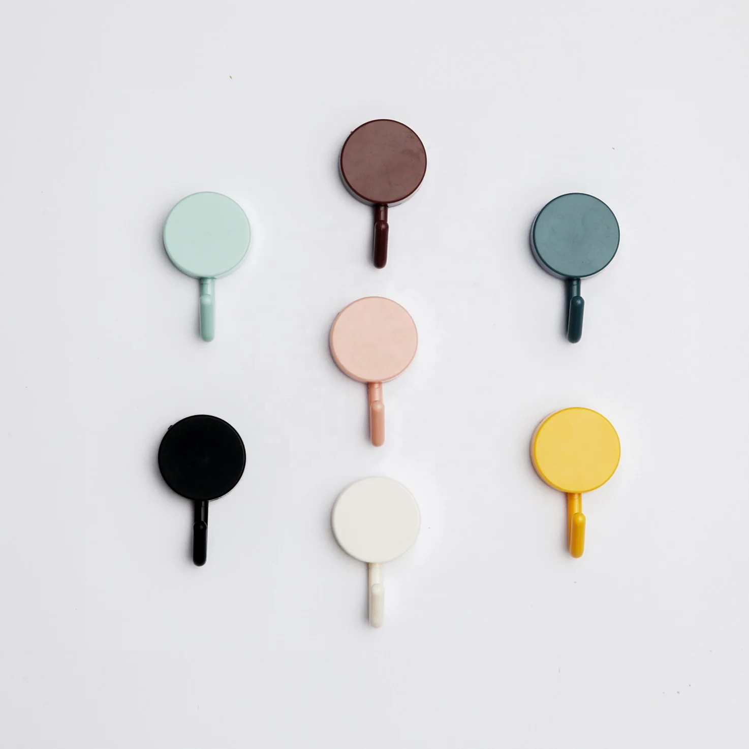 Multifunctional adhesive mini wall hooks used in kitchen bedroom