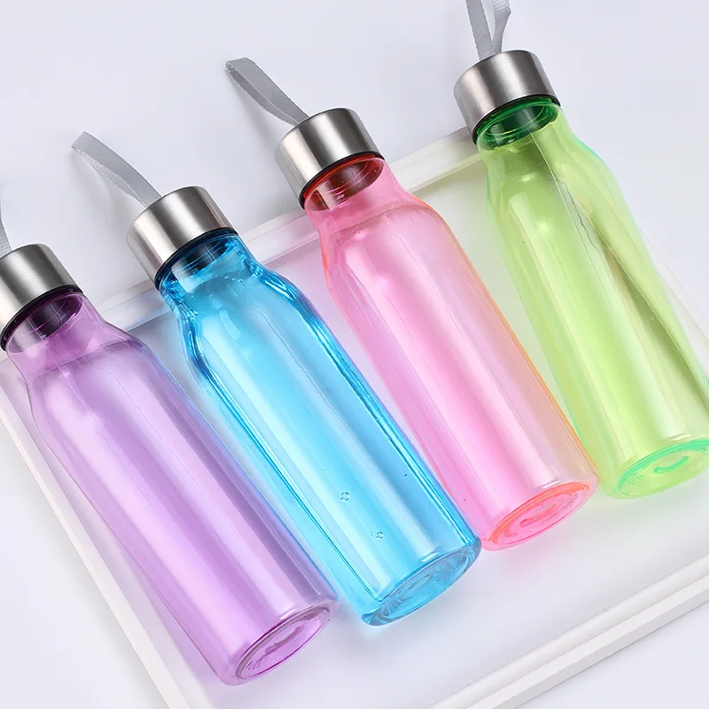 Private Label BPA Free Plastic Fruit Infuser Water Bottle With Rope Handle