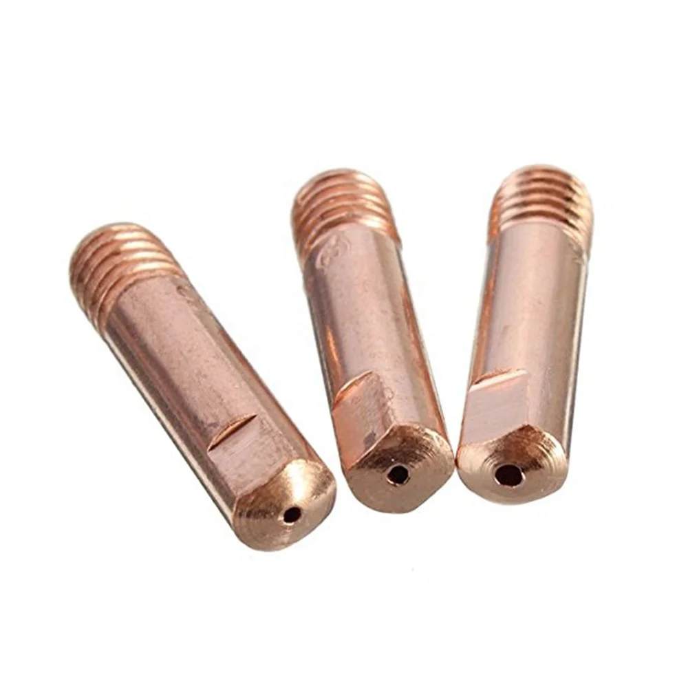 HUARUI  High Quality MB15AK Contact Tip MIG Welding Spare Parts M6*25*0.8mm welder consumables for 15AK MIG Welding Torch