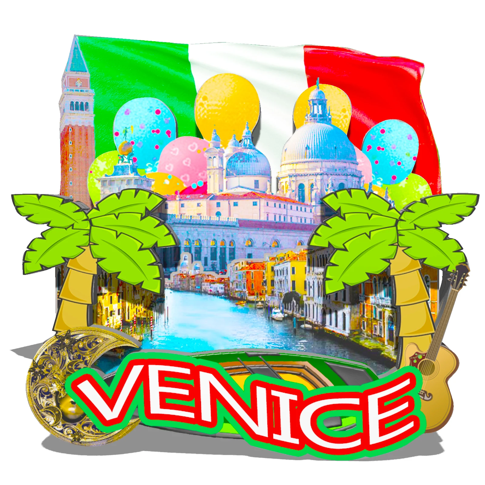 Refrigerator Magnet Venice Italy United States Fridge Magnet City Travel Souvenirs Gifts 3D Classic Home Crafts