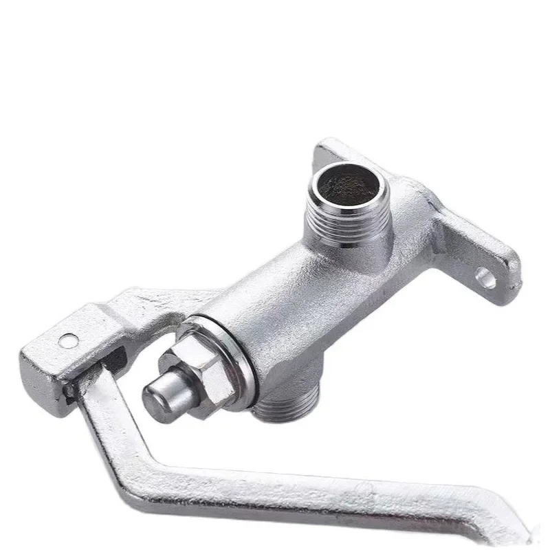 GOGO Medical Pedal Faucet Switch Foot Step Type Single Cooling Faucet Copper Hot & Cold Tap Switch Valve Water Mixing Valve