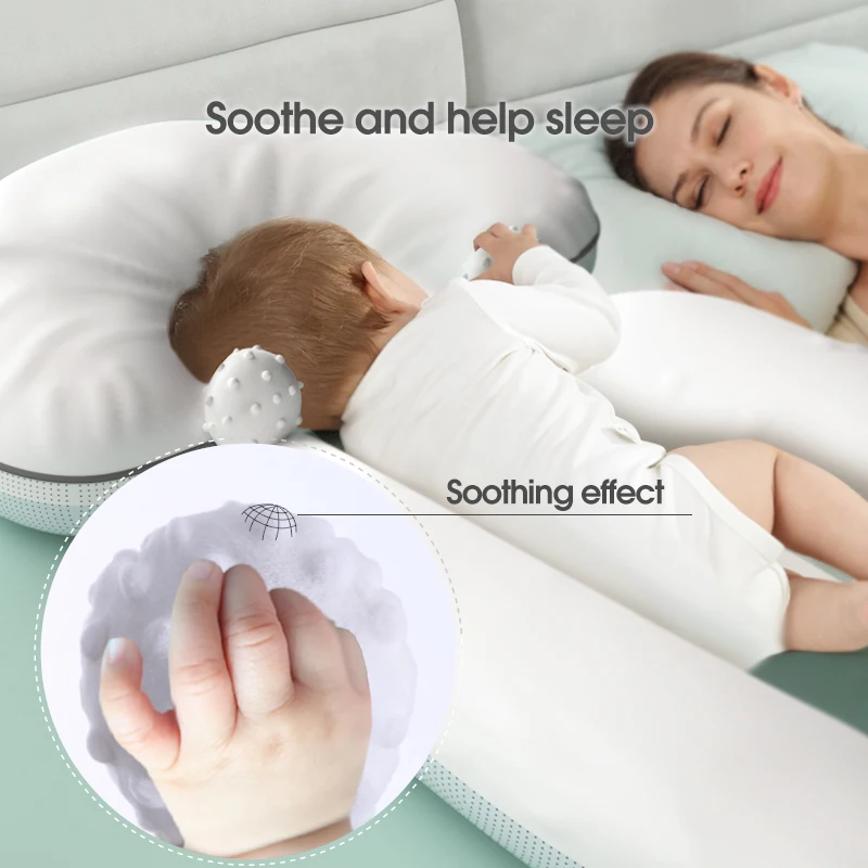 Factory direct cotton pillowcase U-shaped baby comfort pillow, U-shaped pillow, baby body cushion anti-rollover