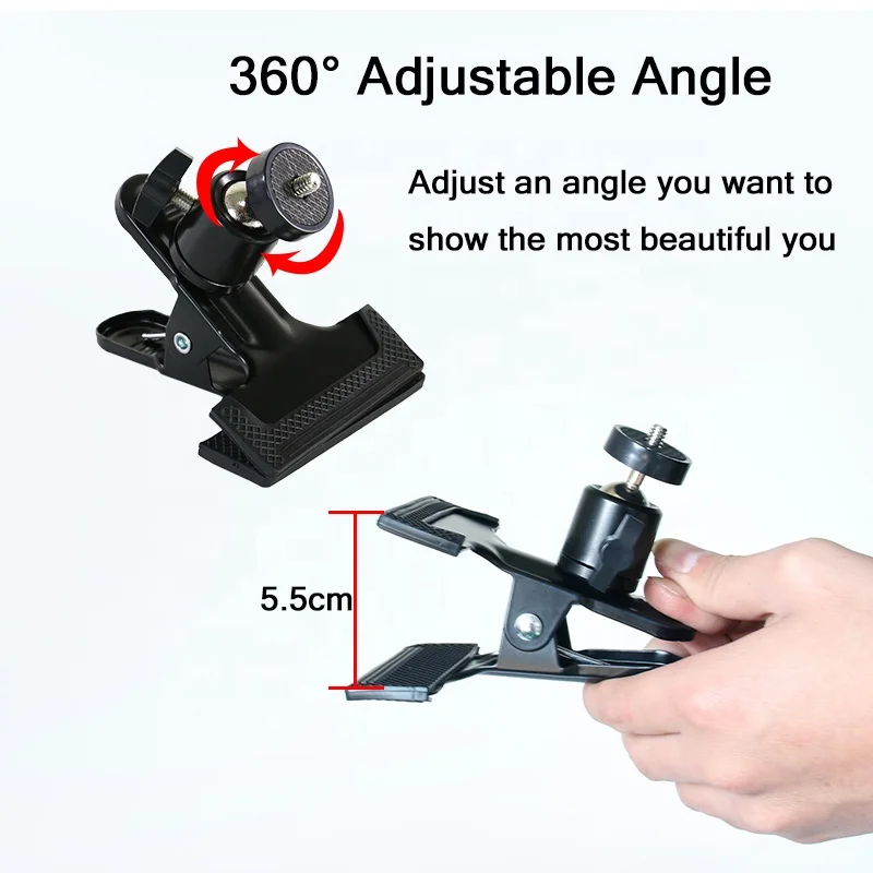 4 Inch Mini 3200-6500k Selfie Ring Light Video Conference Light Kit With Clip Laptops Light