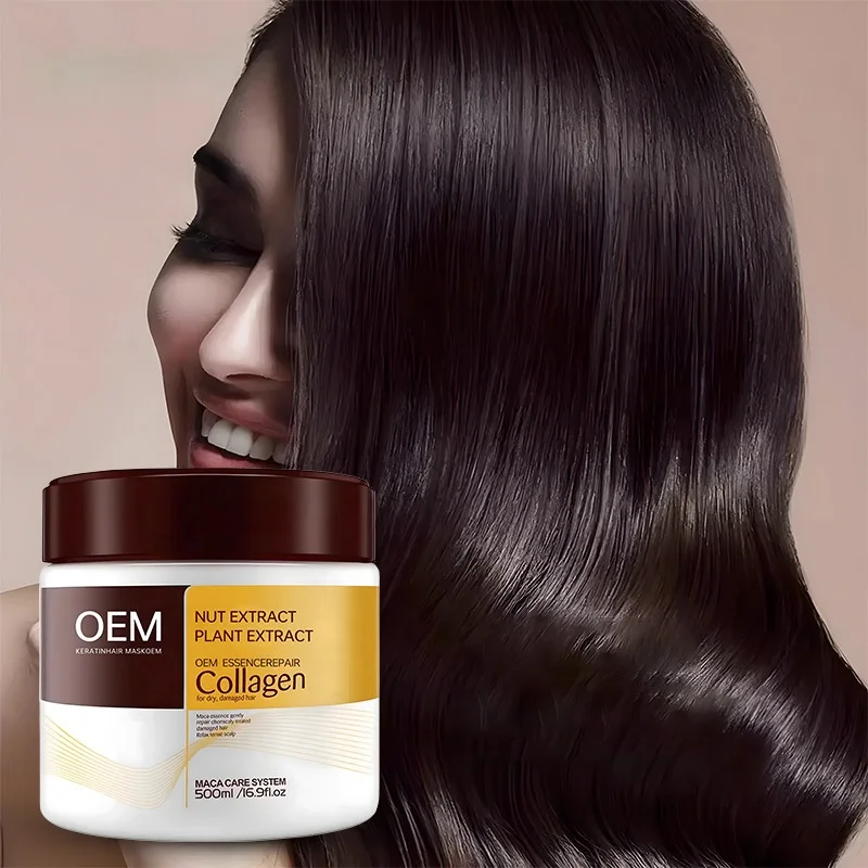 OEM ODM Professional Repairing Dry Damaged Hair Mask Treatment Customized Logo Best Seller Collagen Membrane Argan Oil Hair Mask