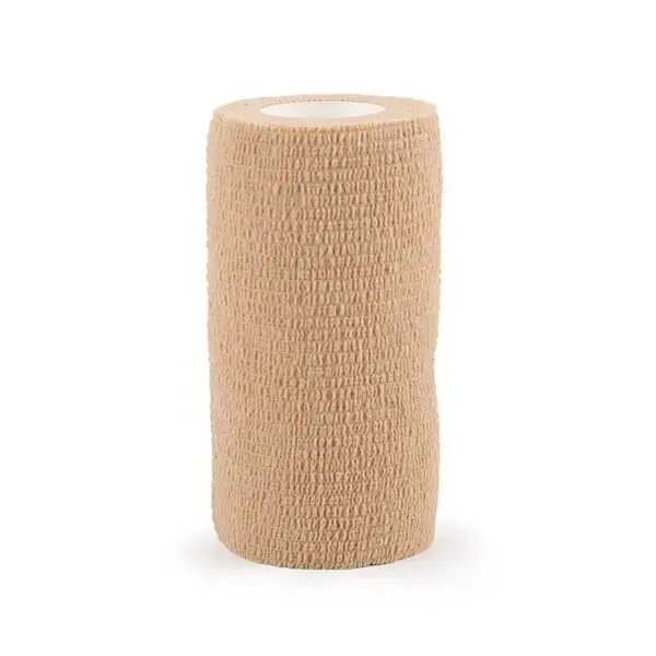 Оптовая продажа, медицинские товары с принтом логотипа на заказ, легкая в разрыве самоклеящаяся когезионная эластичная повязка Vet Wrap