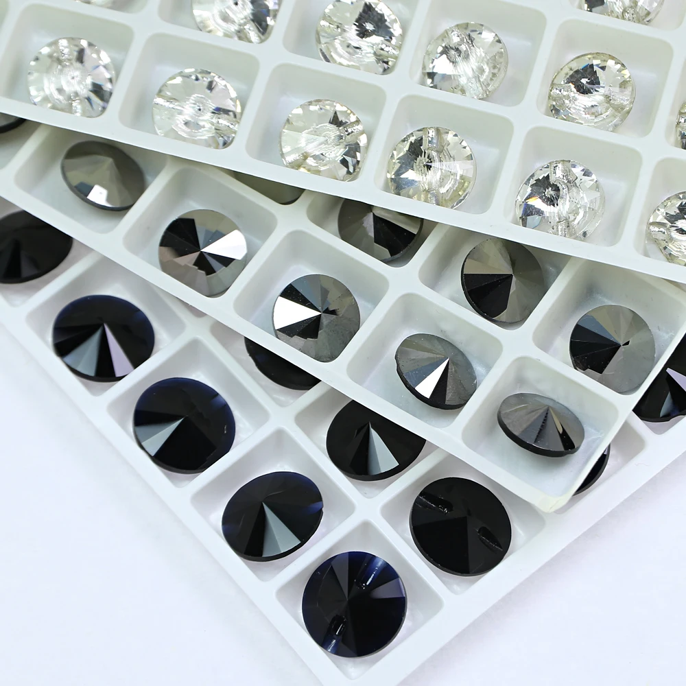 Dongzhou Crystal Sew On Buttons for Clothes Fancy Stone Crystal Buttons for Wedding Dress and Clothing Decoration