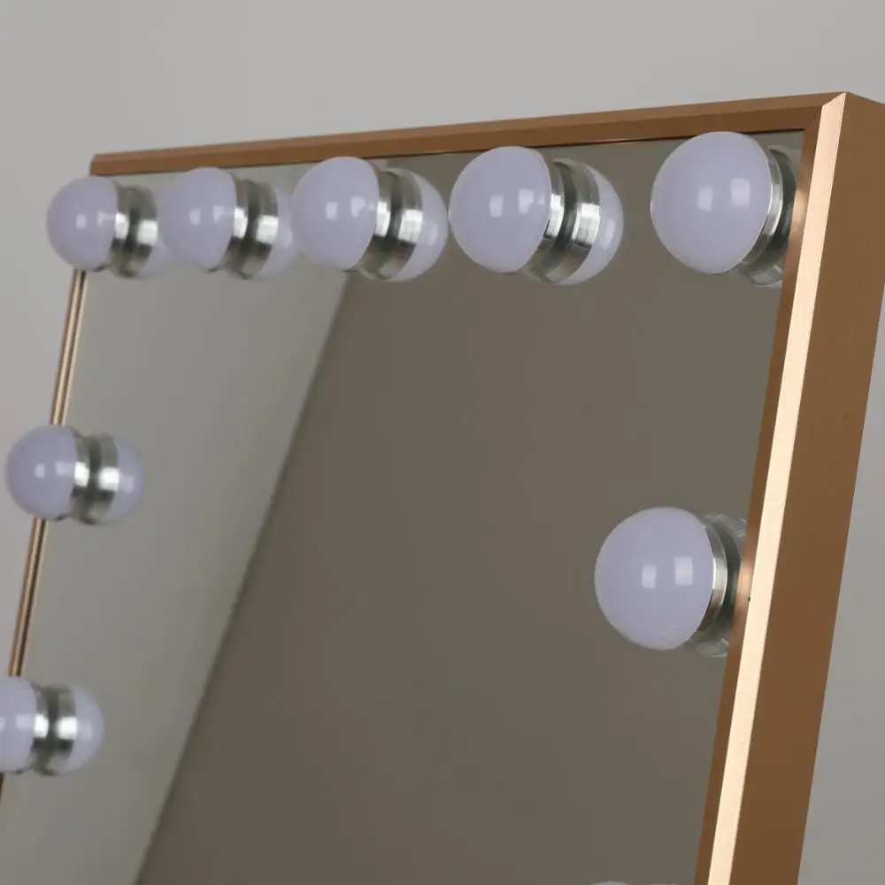 
Mini Desktop Hollywood Mirror with Bluetooth Speakers in New Style 