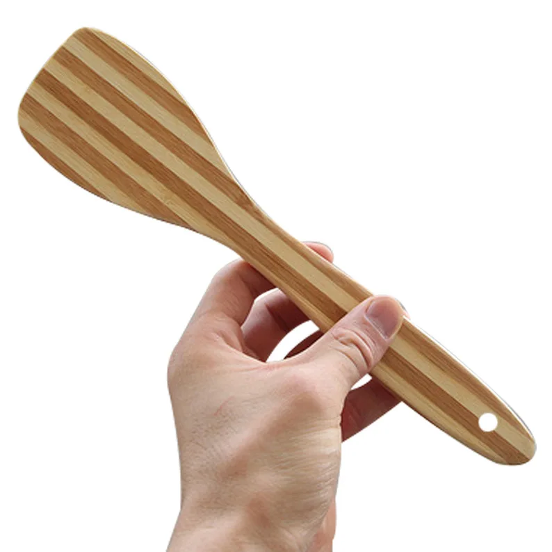 
High end press plate bamboo spoon and high quality spoon set and bamboo tableware set 