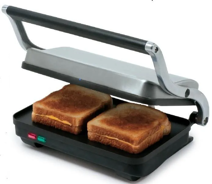 1500W Sandwich Press Food Machine Panini Maker Non-Stick Coated Plates with ETL CETL certificate
