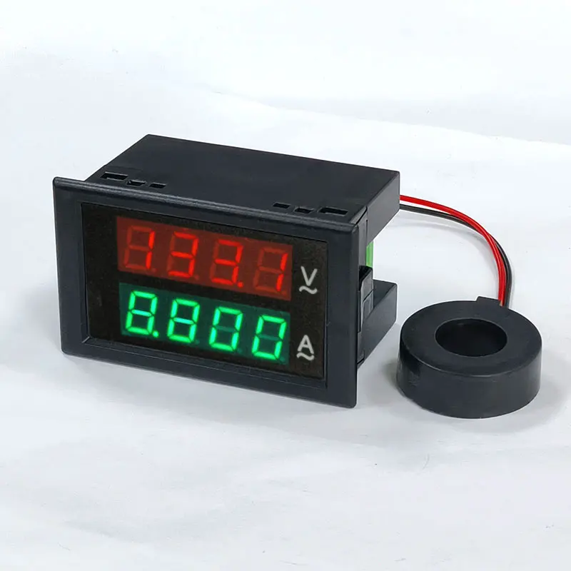 AC 80.0-300.0V 0.01-100.0A Voltage Current Panel Meter Voltmeter Ammeter Tester Monitor Gauge Voltimetro Amperimetro 4 digits