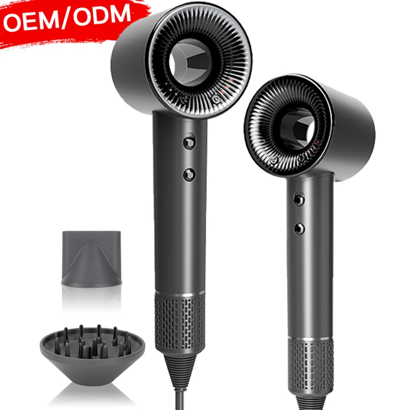 Custom Negative Ion Hair Dryer machine Professional Salon Hair Blow Dryer Bldc One Step High Speed Hair Dryer For Travel Home