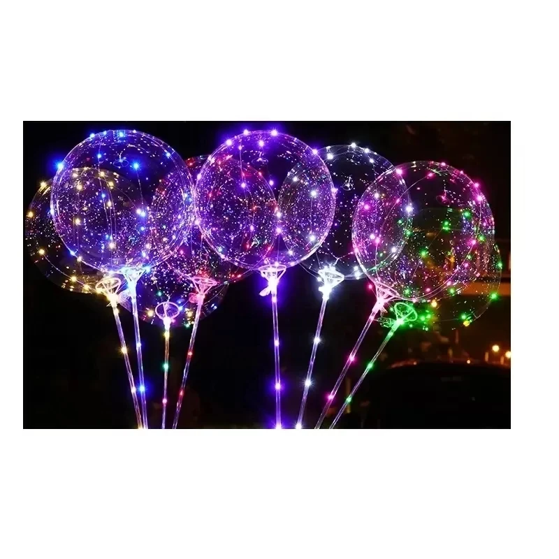 LED decorative Bobo Balloon 3M String Balloon Light Party Decor for Christmas Halloween Birthday Balloons