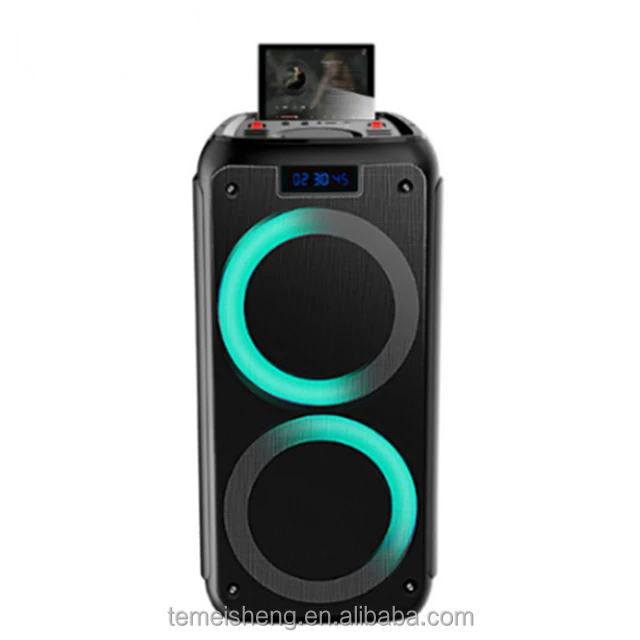 Temeisheng TMS-825 25W RMS Professional Audio Speaker with Disco Lights EQ Election Active Sound for Home Outdoor Party