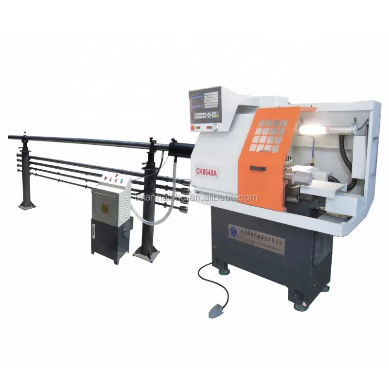 Auto Bar Feeder Mini Cnc Lathe  Machine CK0640A with 3 Axis